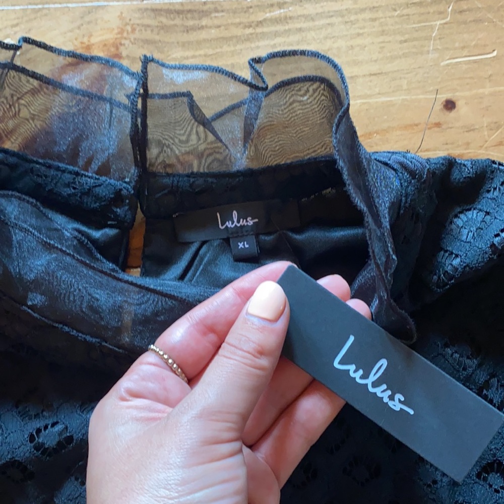 Lulus Black Shift Dress - Picture 2 of 3